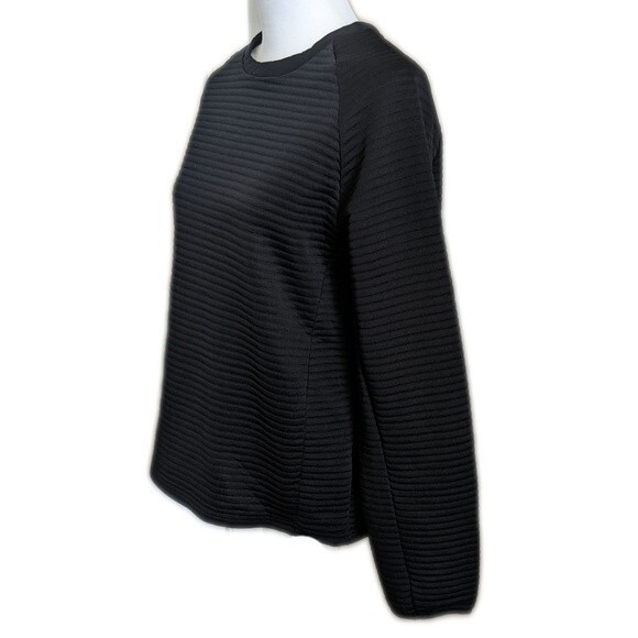 Layer 8 Ottoman Crew Qwick-Dry black long sleeve ribbed top - NWT- XXL (18) - Picture 3 of 5